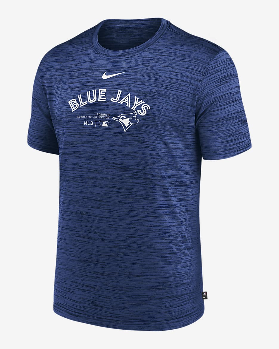 Toronto Blue Jays Authentic Collection Practice Velocity Men s Nike Dri FIT MLB T Shirt